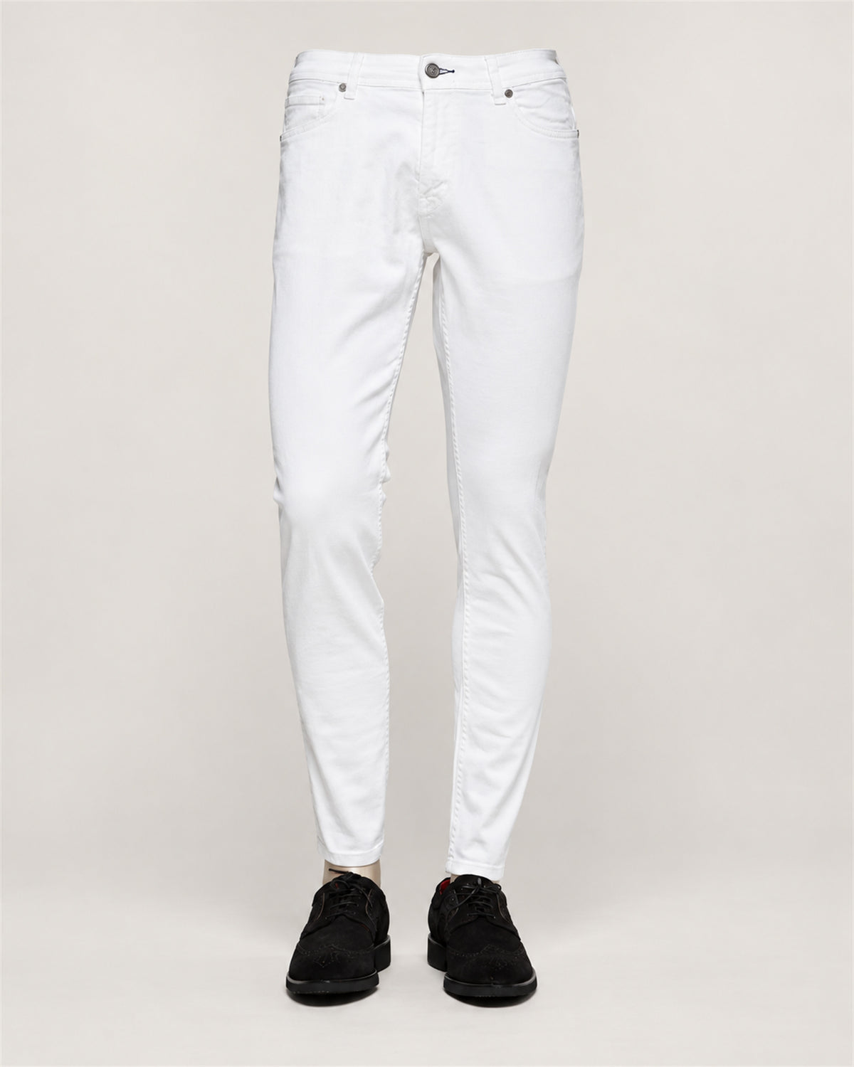 White slim fit jeans