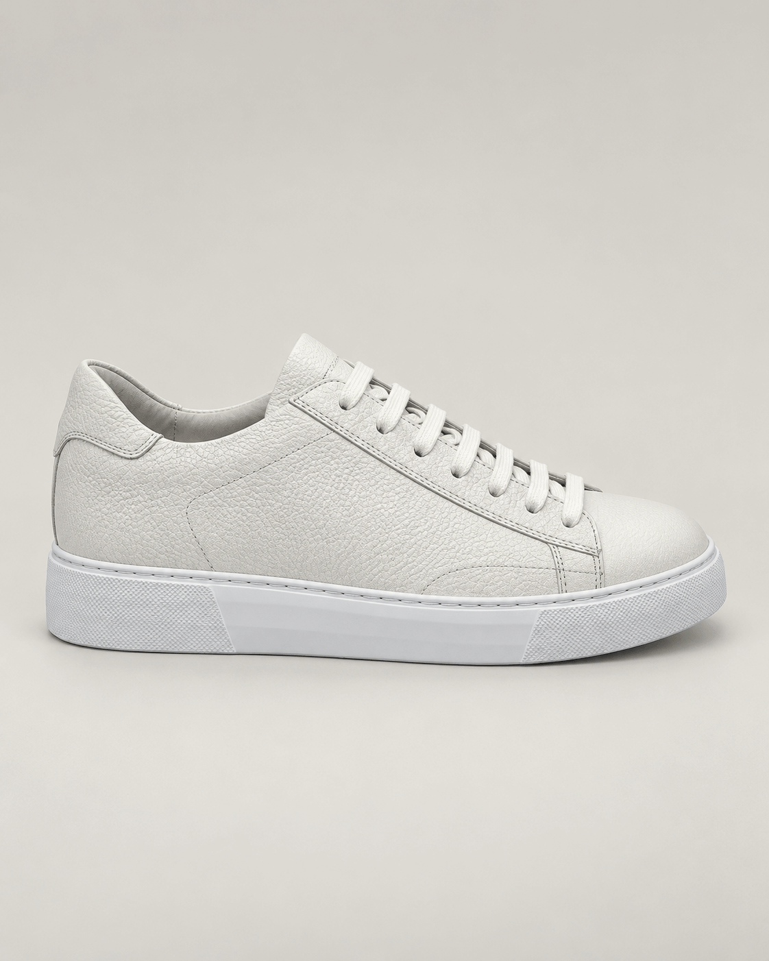 Weisse Sneaker aus Hirschleder