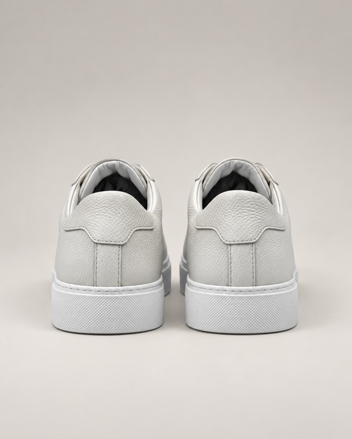 Weisse Sneaker aus Hirschleder