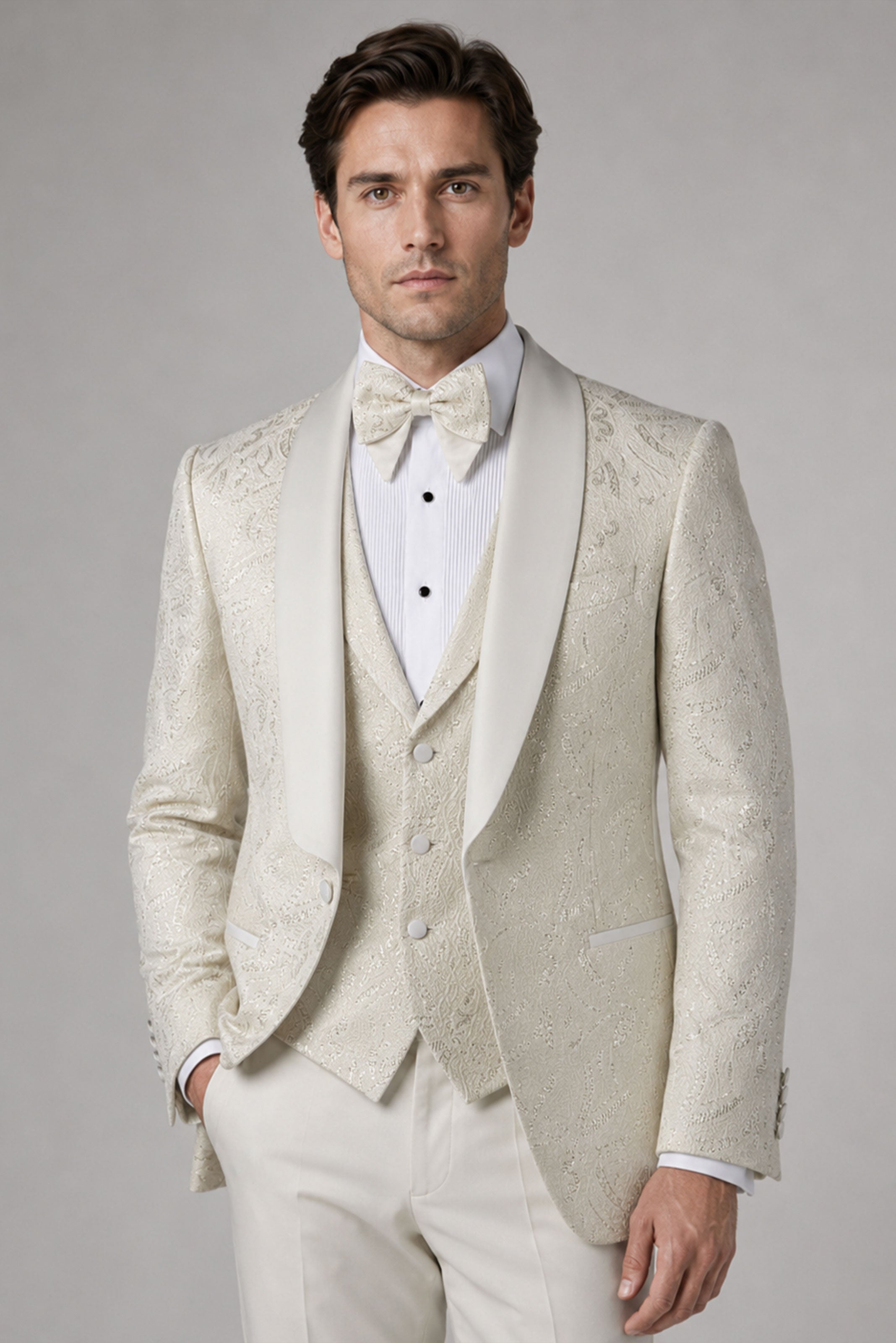 Champagner Smoking Herren – Luxus für Hochzeit &amp; Gala