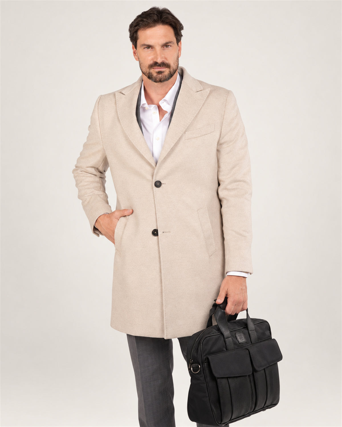 Ivory Italian wool coat