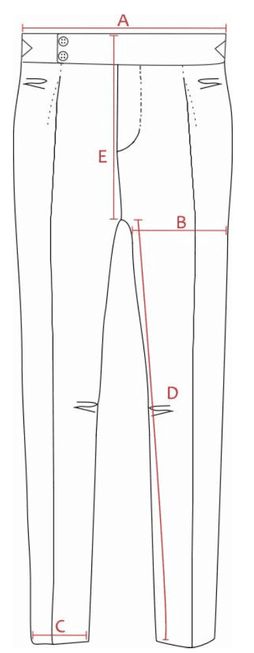 Pants size guide