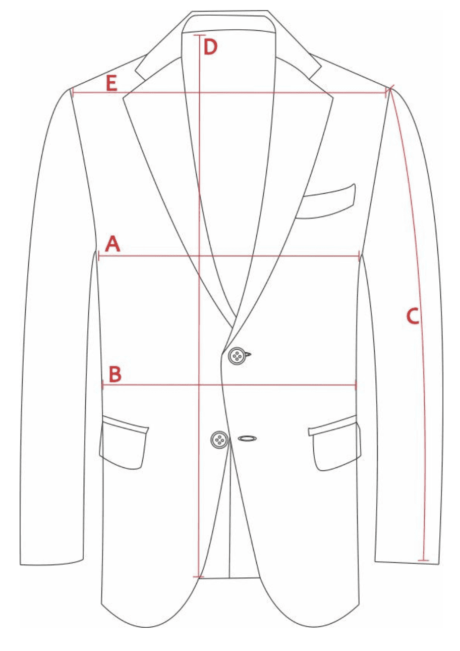 Size chart blazer