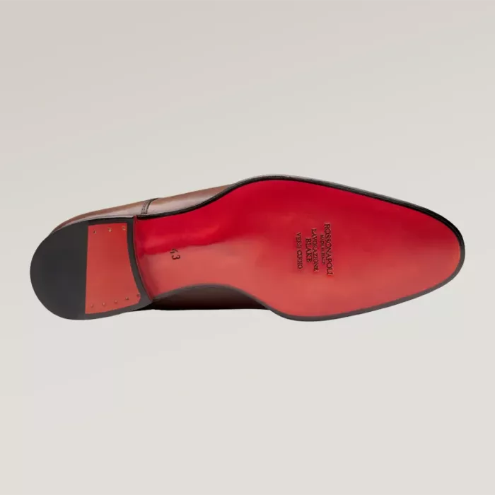 Hellbrauner Pennyloafer aus Leder