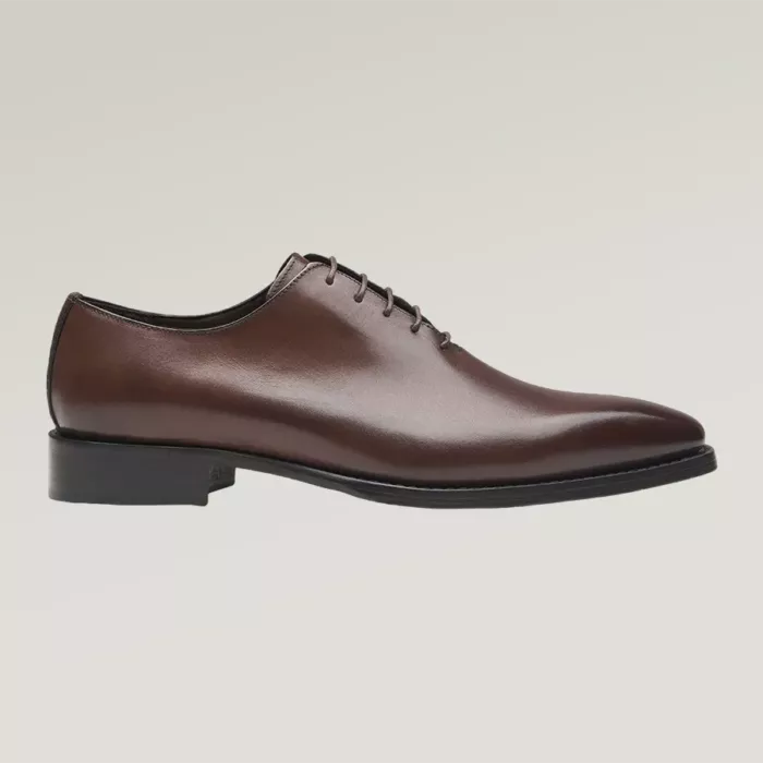 Oxford-Schuh aus Leder in Braun