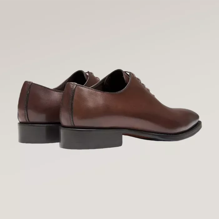 Oxford-Schuh aus Leder in Braun