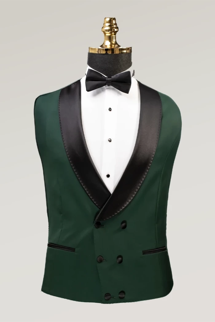 Green Slim Fit Single Breasted Tuxedo Suit