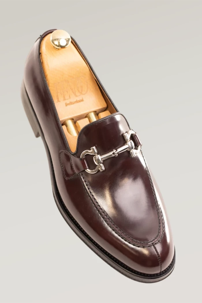 Bordo Leather Horsebit Loafer