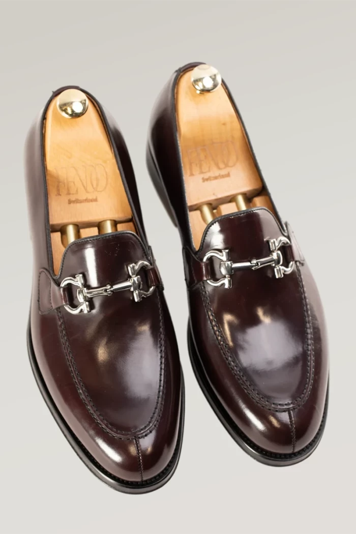 Bordo Leather Horsebit Loafer