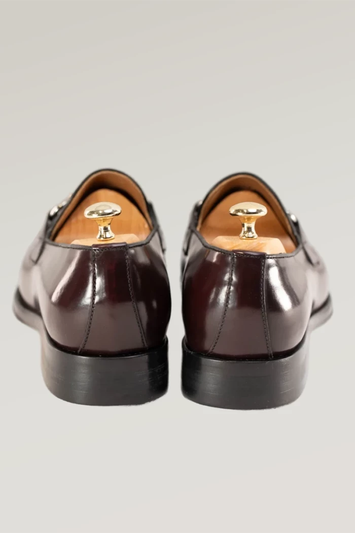 Brown Leather Horsebit Loafer<br>