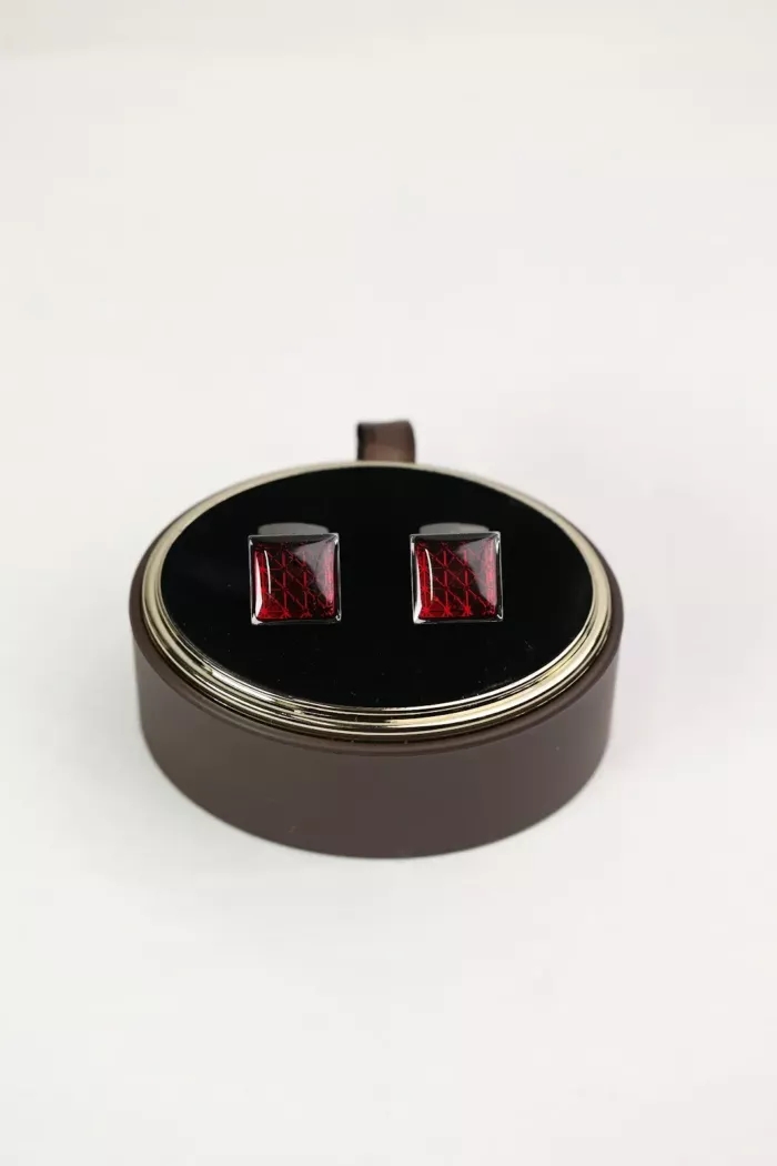 Red Square Cufflinks<br>