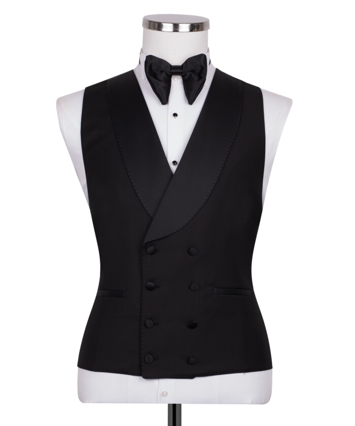 Black Slim Fit Single Breasted Tuxedo Suit<br>