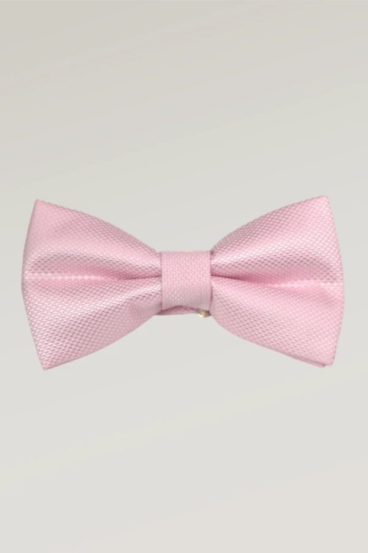 Pink pre-tied bow tie