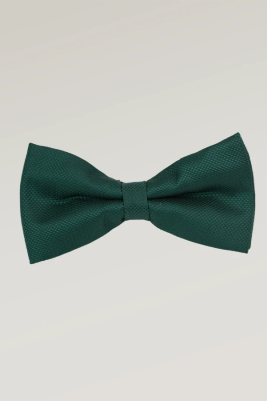 Green pre-tied bow tie