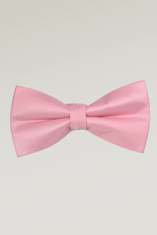 Pink pre-tied bow tie