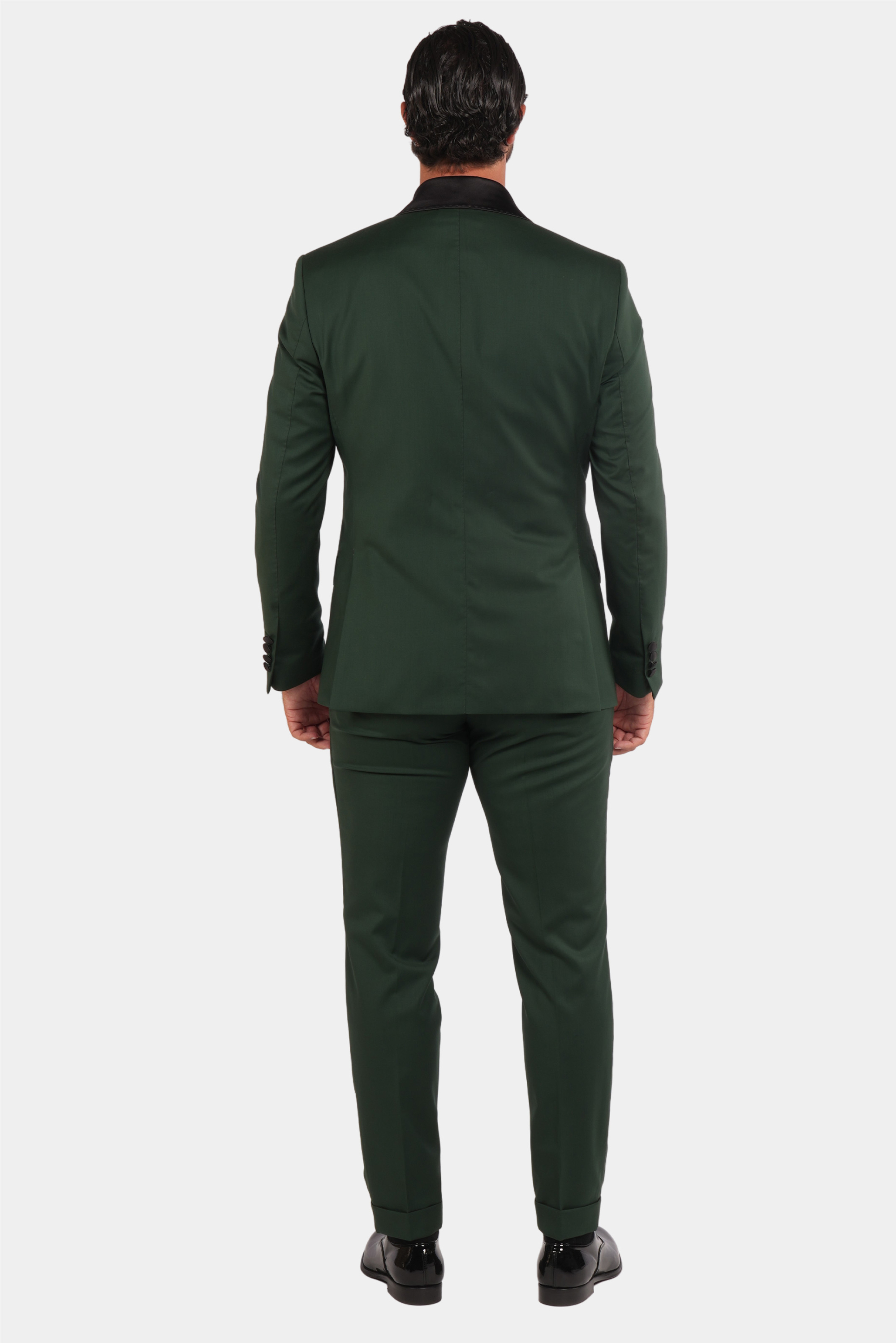 Grüner Slim Fit Doppelreihiger Smokinganzug