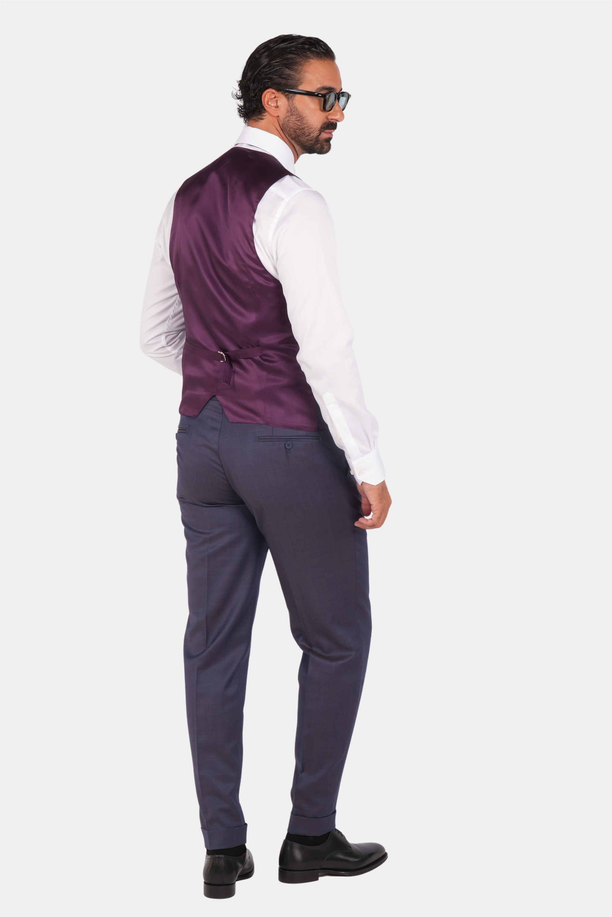 Navy blauer einreihiger Anzug in moderner fit