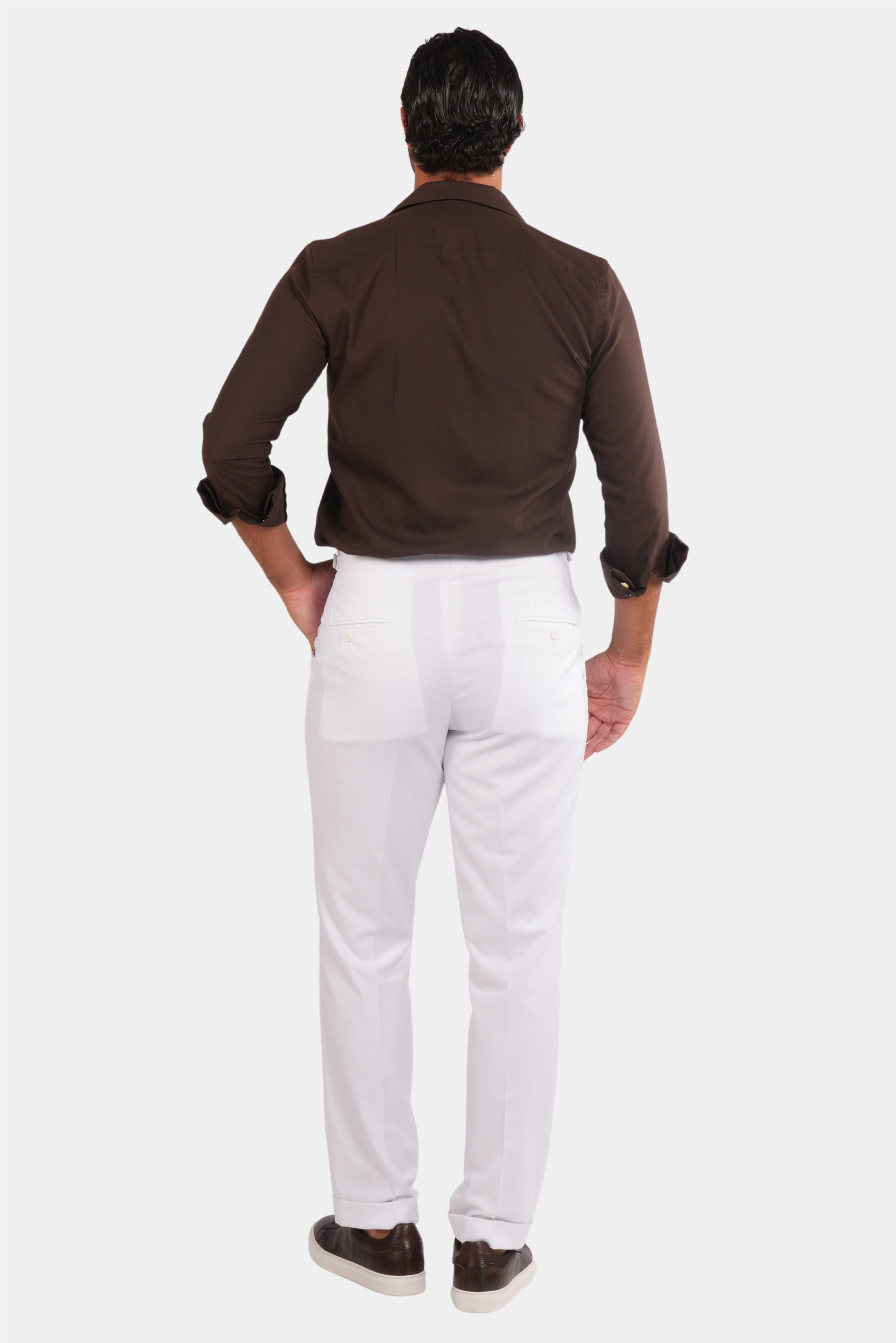 Braunes Safari-Hemd