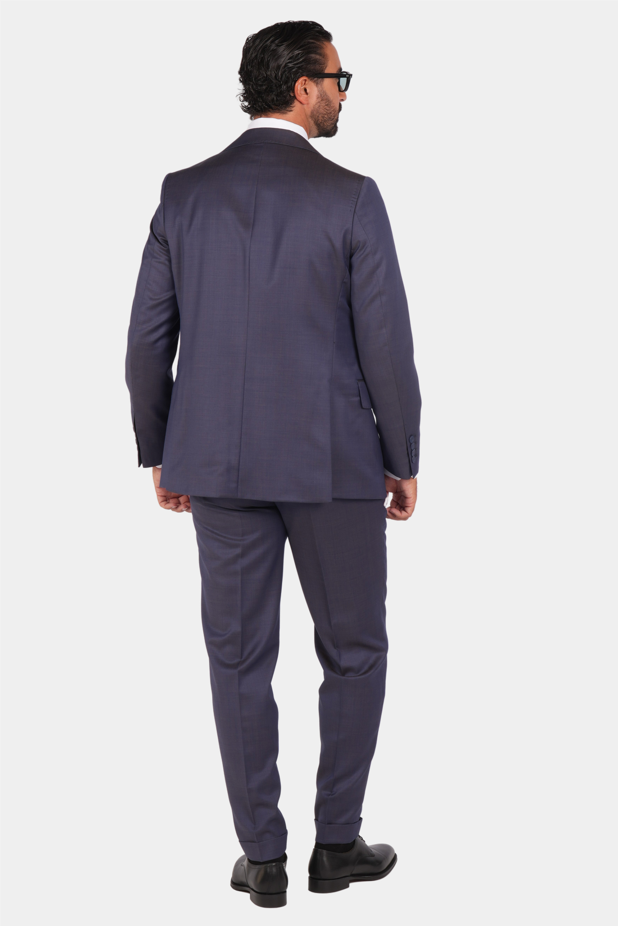 Navy blauer einreihiger Anzug in moderner fit