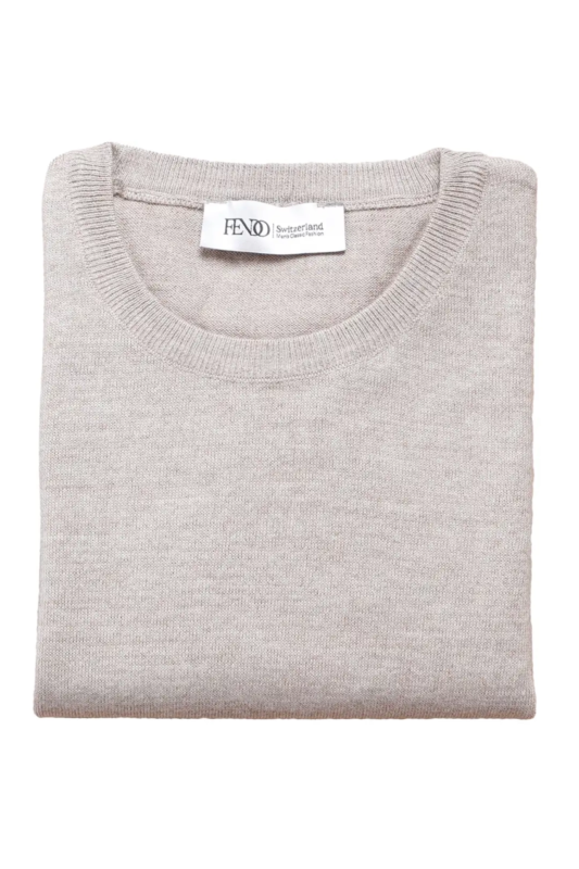 Klassischer Pullover mit Rundhalsausschnitt