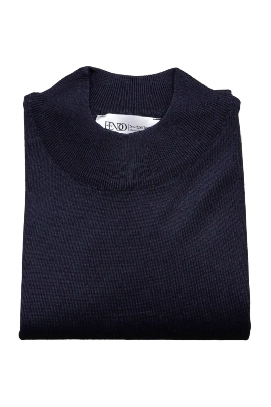 Mockneck-Pullover Navy