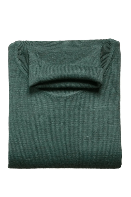 Rollkragenpullover Grün