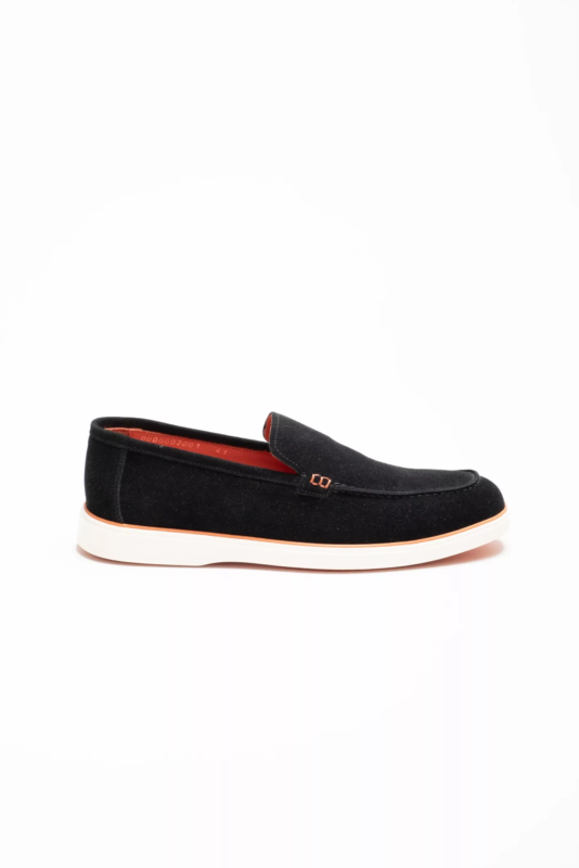 Schwarz Weich Wildleder Lafer-Schuh