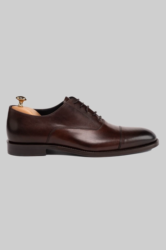Brown Calf Leather Oxford Shoe