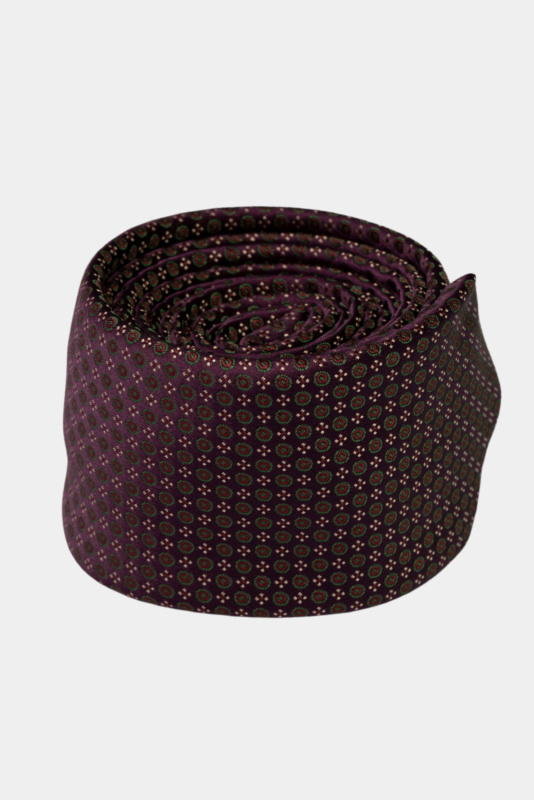 Bordo Geometric Microfiber Tie