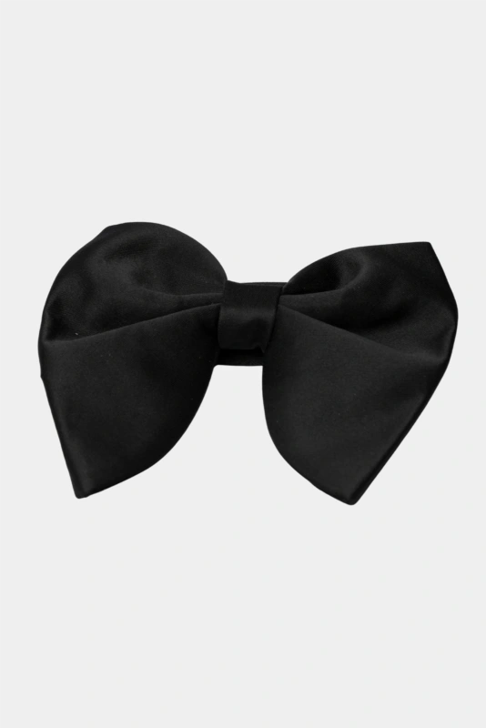 Schwarze Satin-Fliege